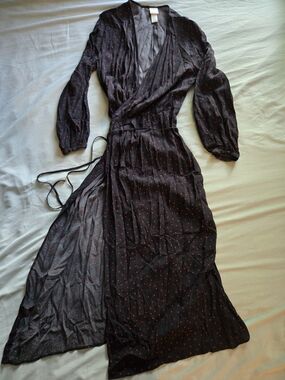 h&m maxi dress sale Women's Black Cutout Maxi Dress